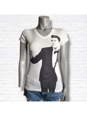 Justin Timberlake JT The 20/20 Experience 2013 Concert Baby Doll Tee Size M